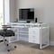 Flash Furniture Computer Desk Computer Desk w/3 Drawer Pedestal, Wht, 25-1/2" to 33" D X 29-3/4" H, 55" W X NAN-WK-017-GG - alternate 8